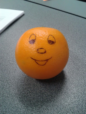 Orange Smiling Emoji