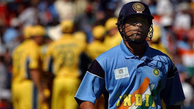 Sachin Tendulkar dismissed by Glenn McGrath, India vs Australia 2003 Cricket World Cup Final