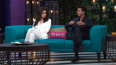 Romantic Shah Rukh Khan Alia Bhatt Koffee With Karan Season 5