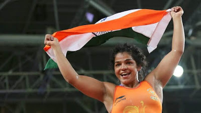 Indian Wrestler Sakshi Malik at Rio Olympics 2016