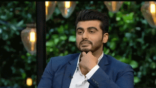 Arjun Kapoor laughing GIF Koffee With Karan Season 5